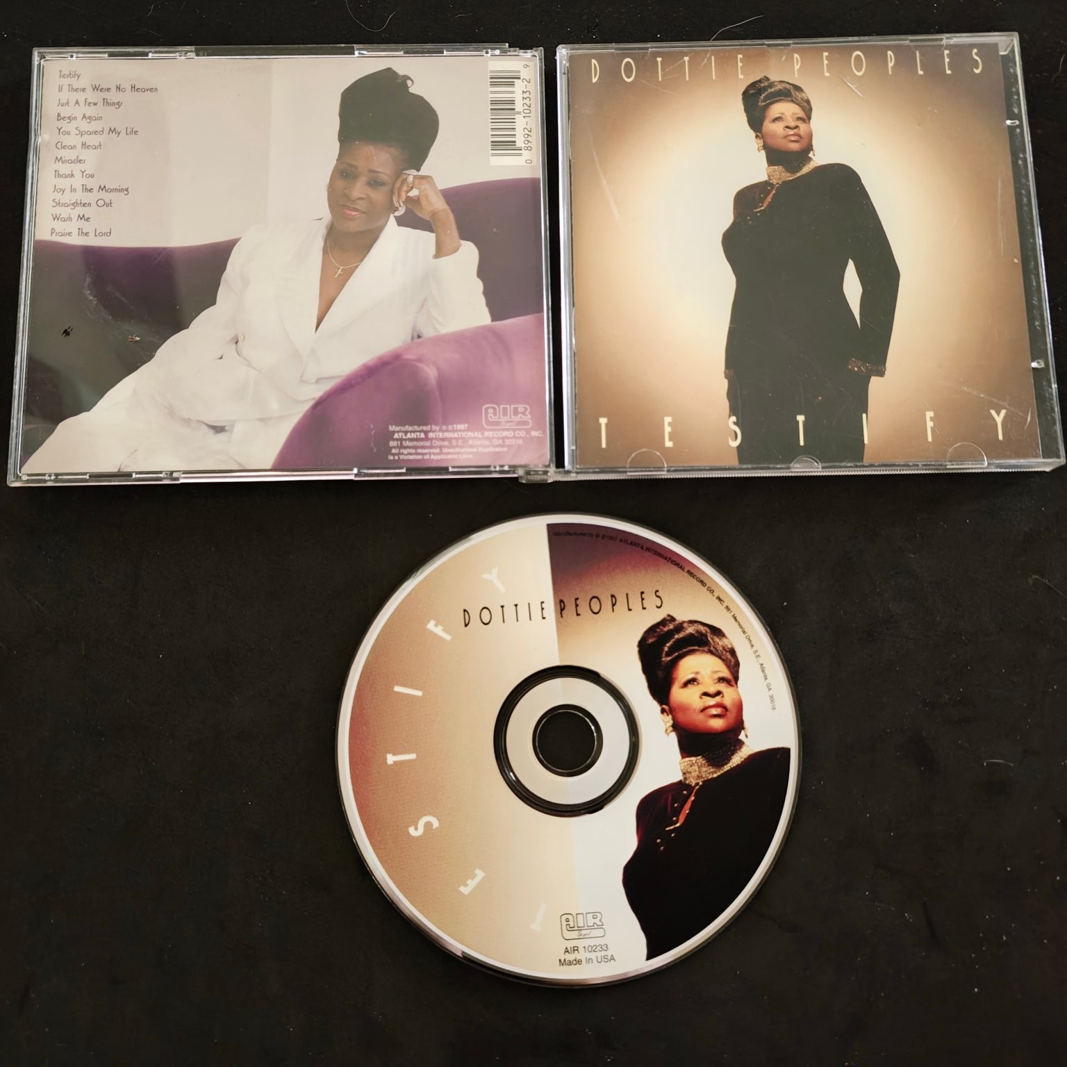 Dottie Peoples – Testify CD 1997 Gospel Christian Soul AIR Records