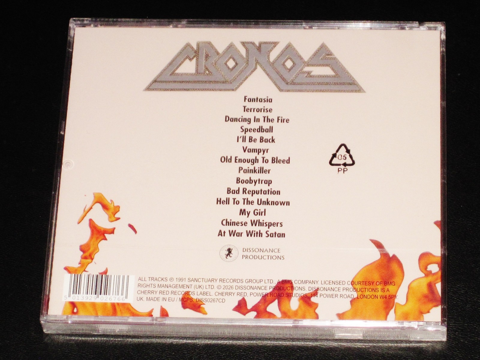 Cronos: Dancing In The Fire CD 2026 Reissue Venom Dissonance UK DISS0267CD NEW