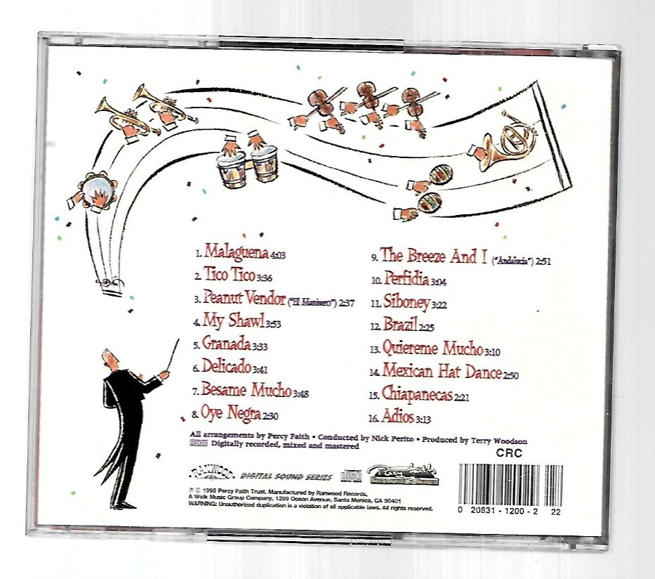 The Percy Faith Orchestra - Latin Rhythms (CD, 1995)