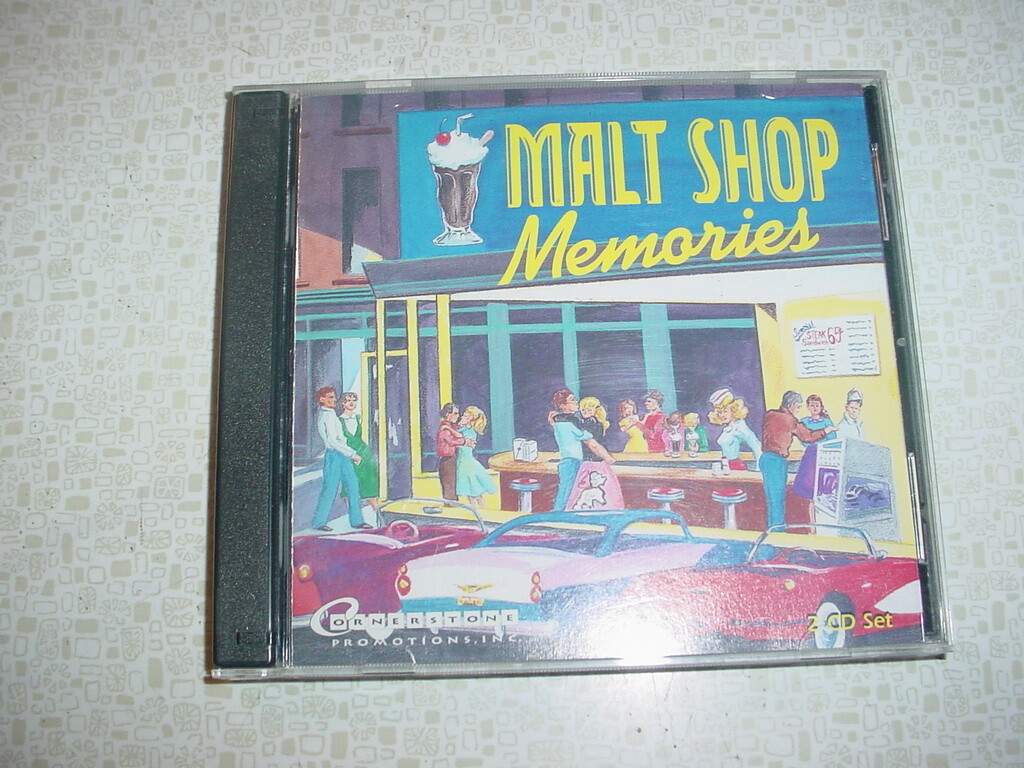2 CD MALT SHOP MEMORIES Various Artists 1950s 1960s