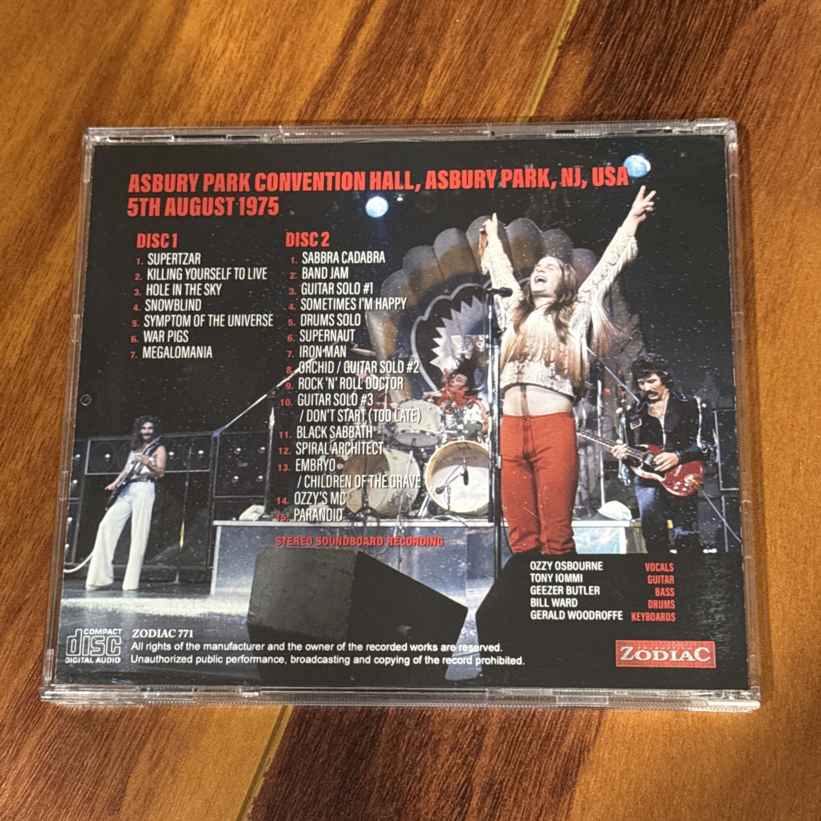 BLACK SABBATH ASBURY PARK 1975 50th Anniversary Edition RARE LIVE 2 CD OZZY NEW!