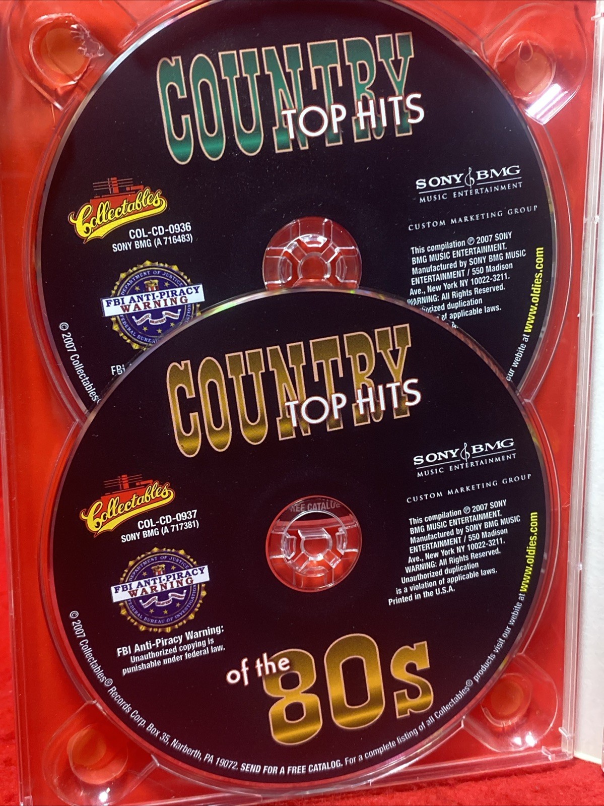 COUNTRY TOP HITS OF THE 50S 60S 70S AND 80S (4-) - V/A - CD - *EXCELLENT* - RARE