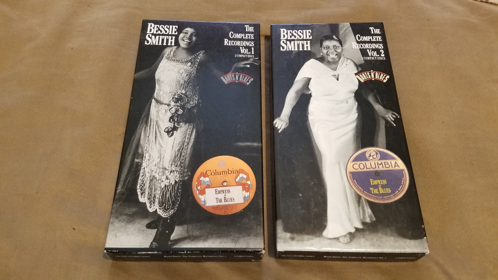 Bessie Smith THE COMPLETE RECORDINGS Columbia Legacy 4CD Set Vols.1&2 VG+