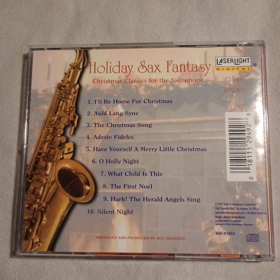 Holiday Sax Fantasy by Zane Musa (1997 CD) LaserLight Digital 12 949 Stereo