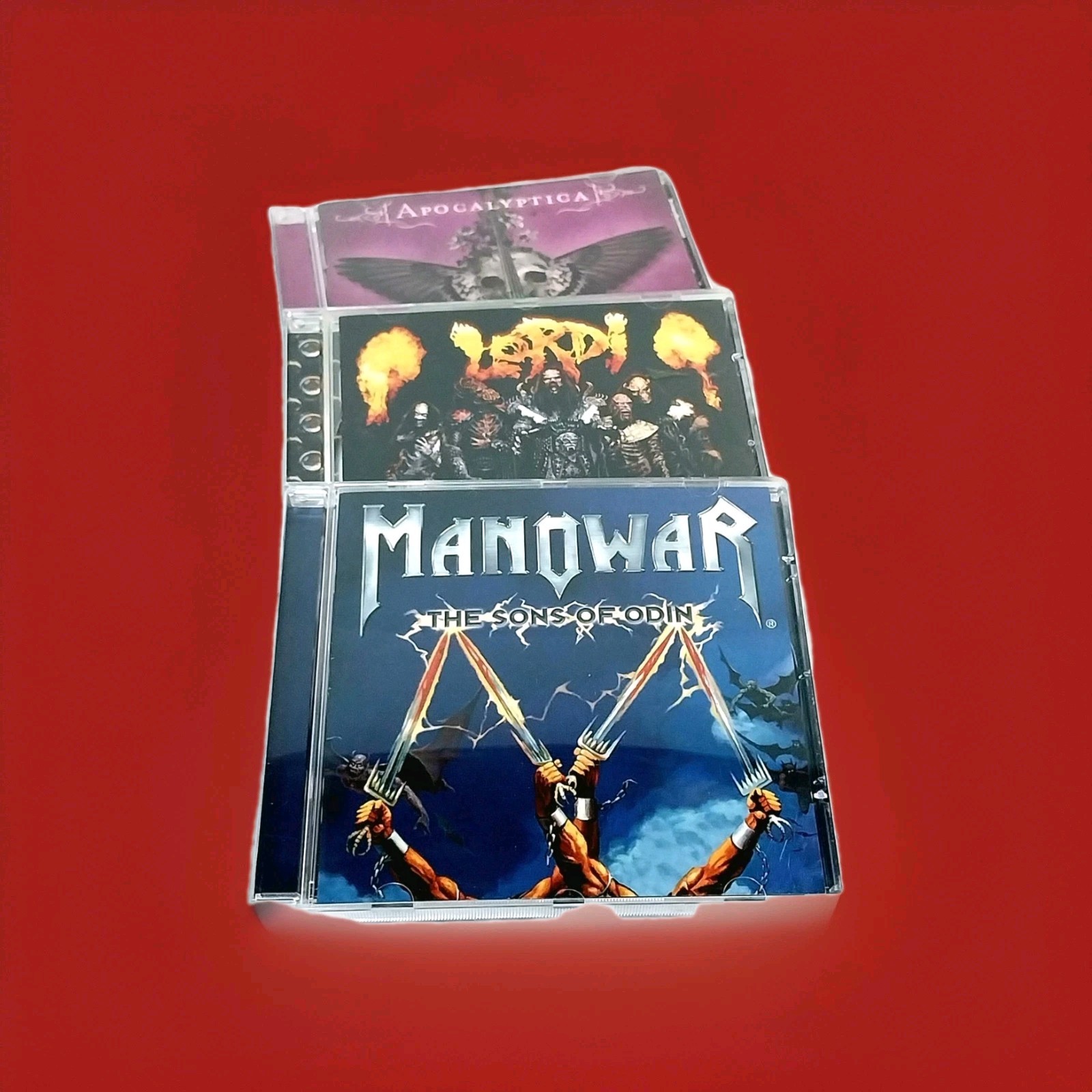 MANOWAR ☆ HEAVY METAL~ Lordi & Apocalyptica~ CD LOT of 3- Excellent Condition