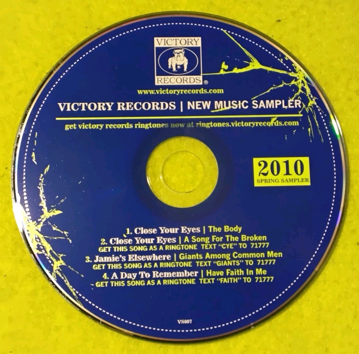 Victory Records New Music Sampler 2010 Spring (CD, Promo, Compilation) OOP
