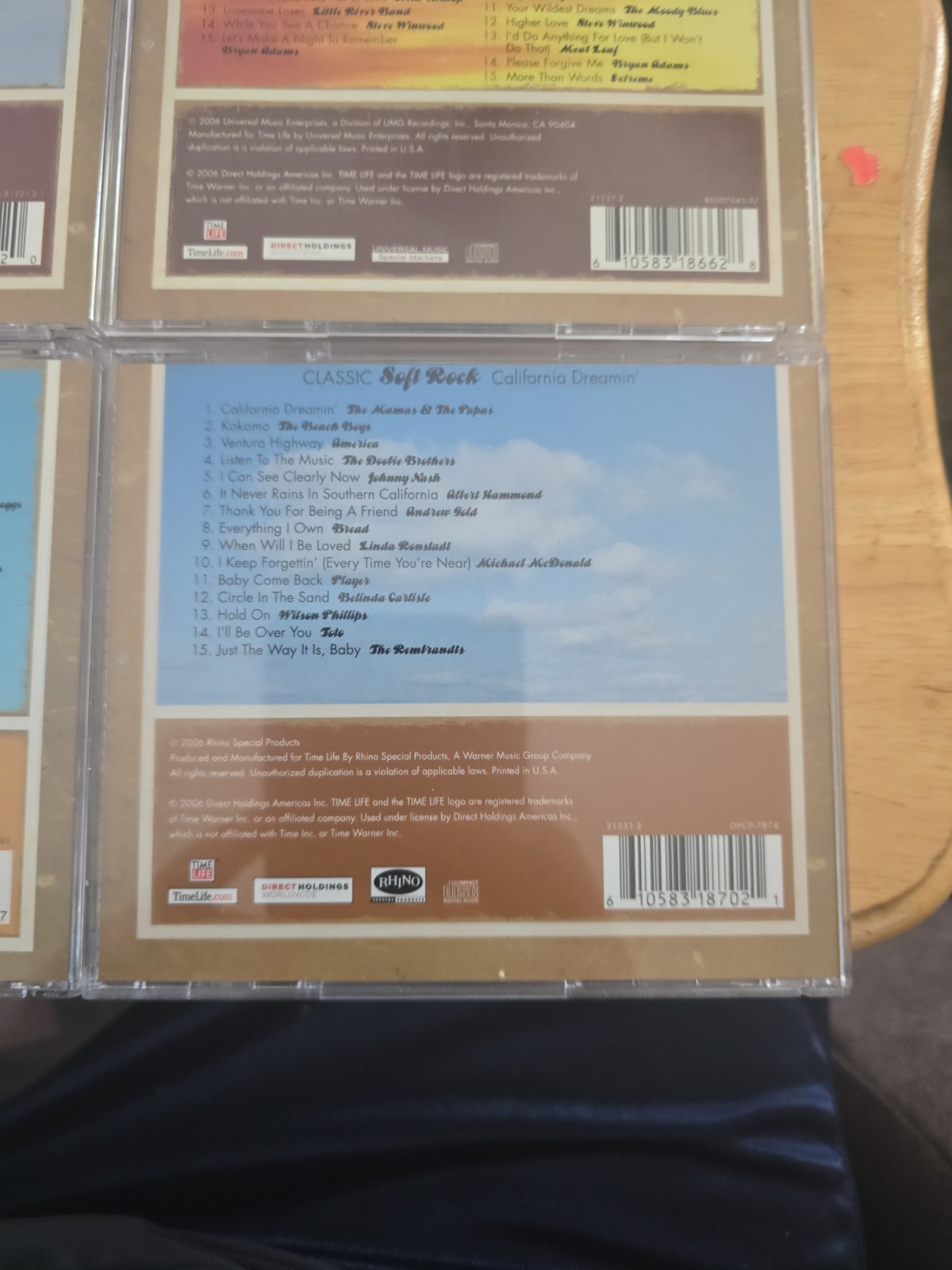 Time Life Classic Soft Rock CD Lot Collection 10 discs in 6 CASES