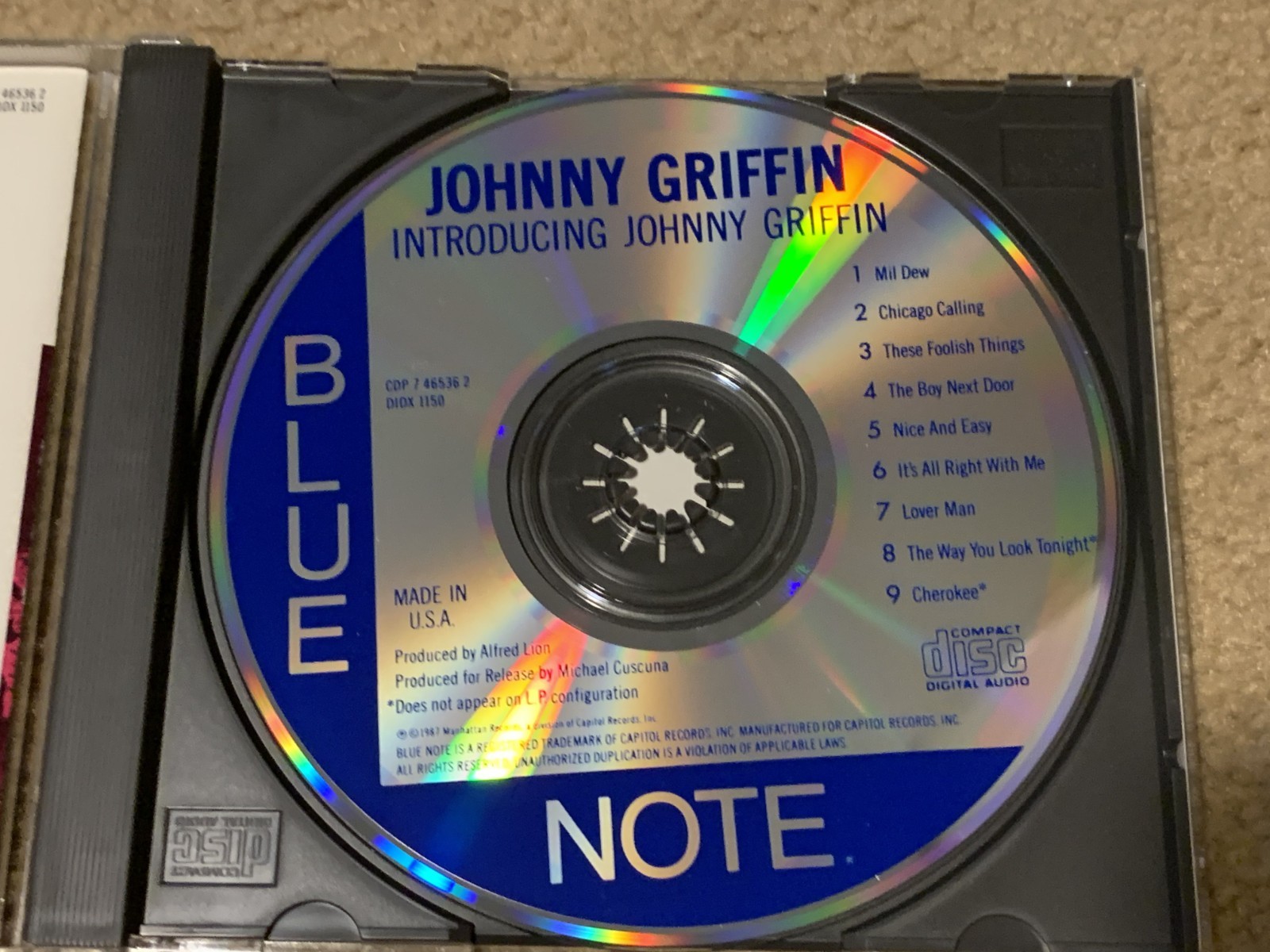 Johnny Griffin Introducing , CD , NM , (B4) MONO