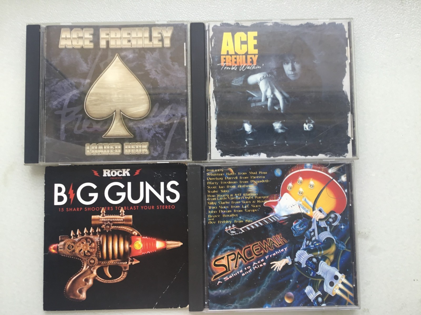 Lot: 4 ACE Frehley CDs Trouble Walkin', Loaded Deck, tribute, Paul Stanley duet