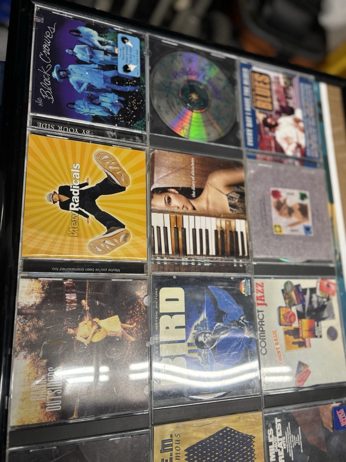 Rock/Jazz CD Lot Jewel Cases R.E.M. Black Crowes Miles Davis Bird 1958