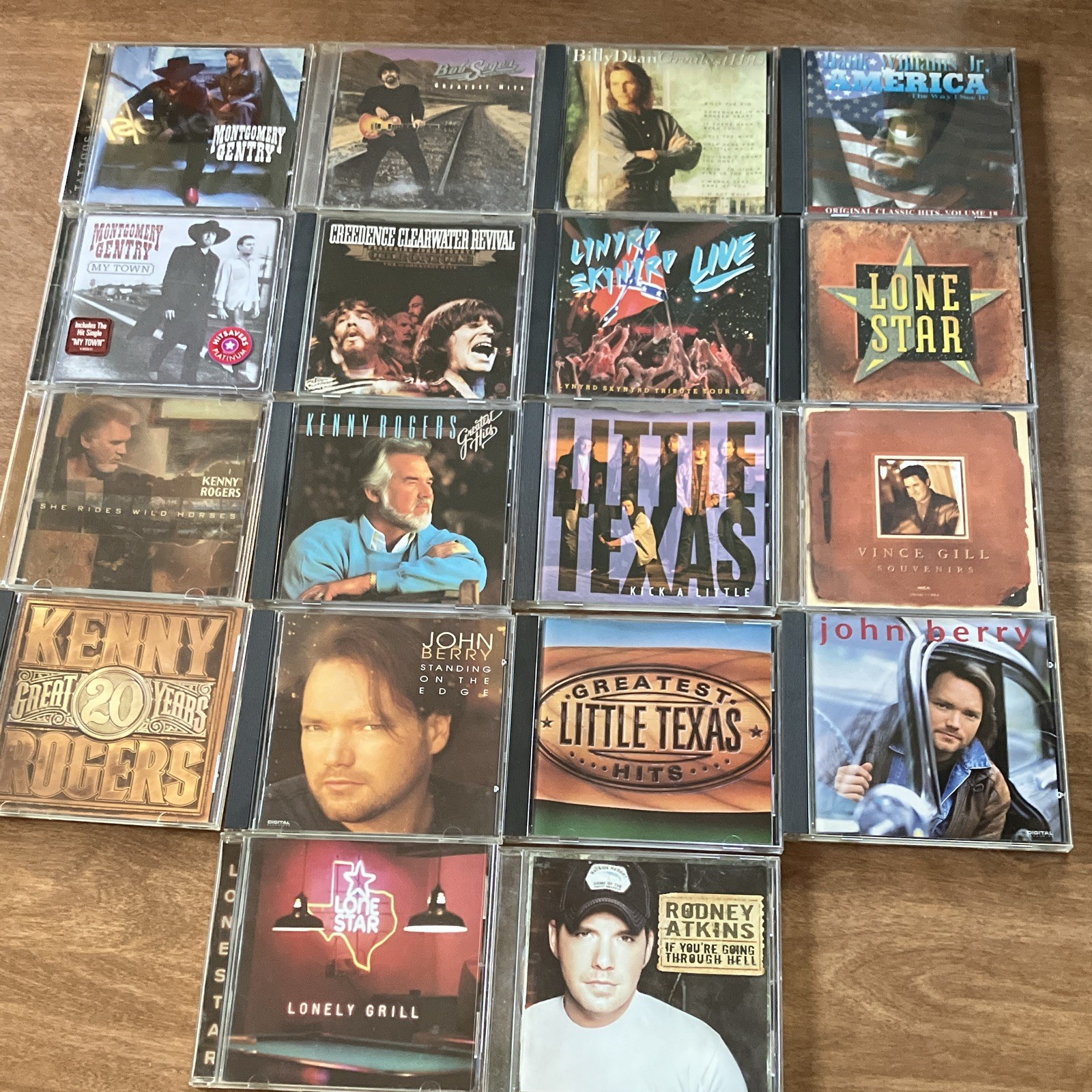 18 Country CD Lot 90s 2000s Kenny Rogers Little Texas Montgomery Gentry + More