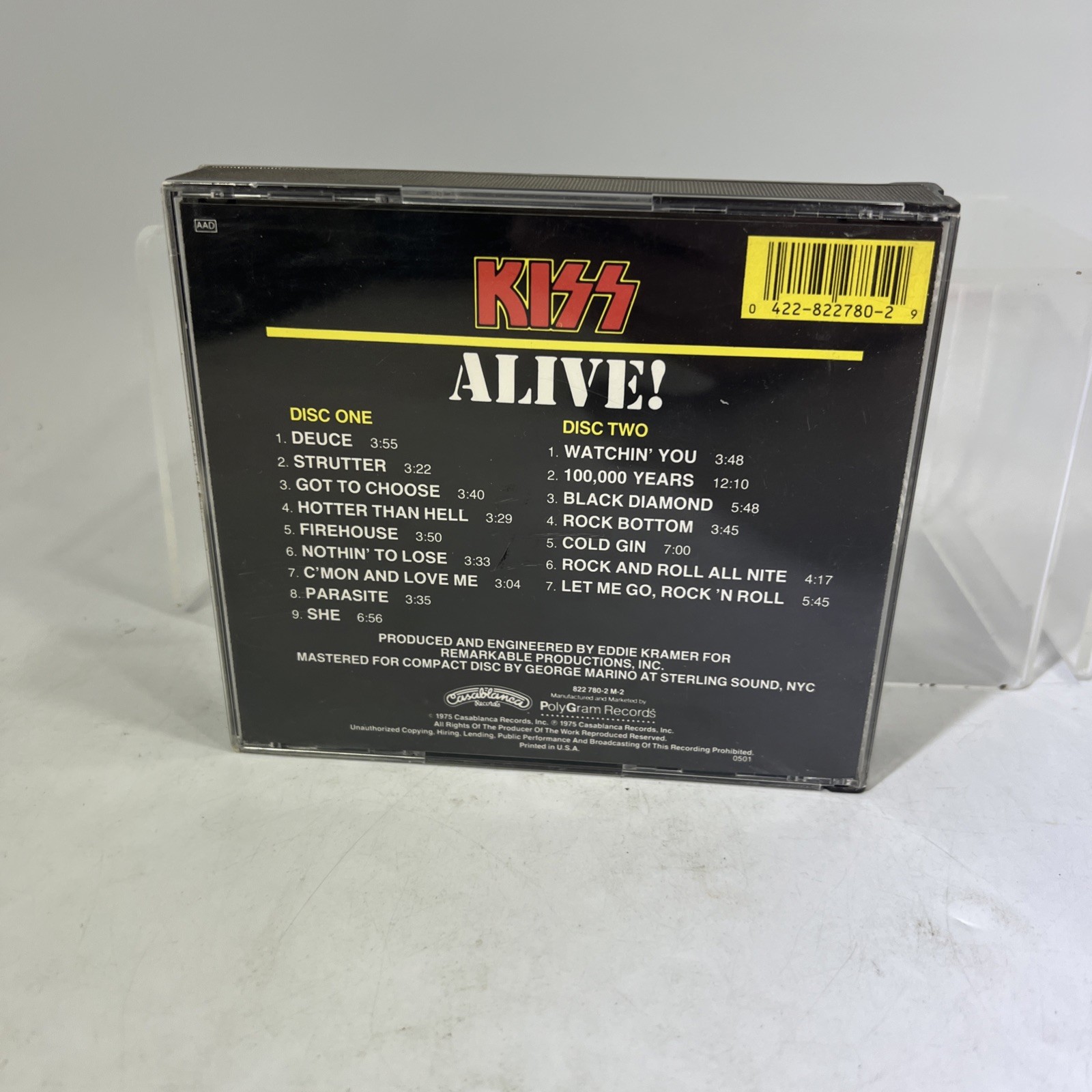 Kiss - CD Lot - Alive! (1975) & Alive III (1993) PolyGram Records #ML