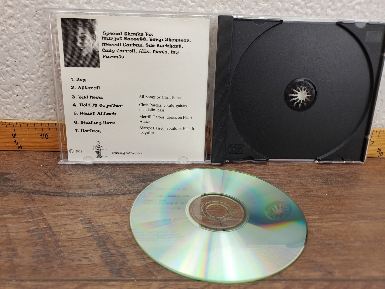 Chris Pureka Self Titled EP CD 2001 Rare Indie Folk Debut 7 Track Disc EX