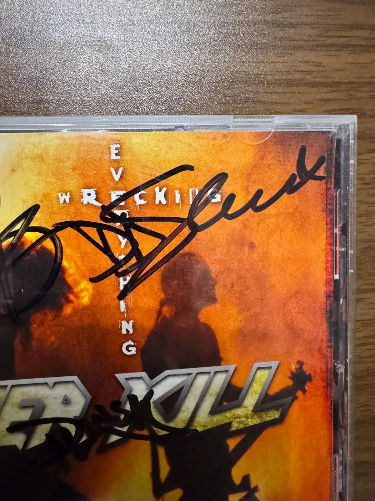 Overkill Wrecking Everything Live Signed CD Autographed Blitz DD Verni - Thrash