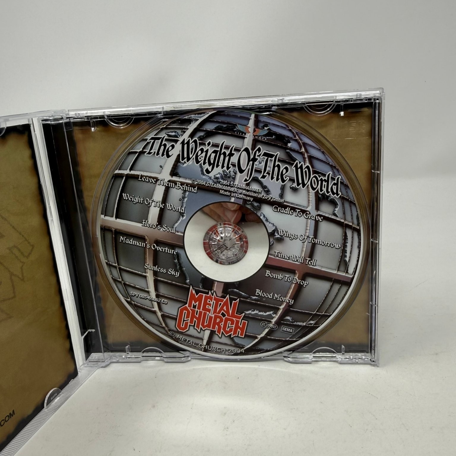 Metal Church – The Weight Of The World (CD, 2004) Heavy Metal SPV - Notch Cut