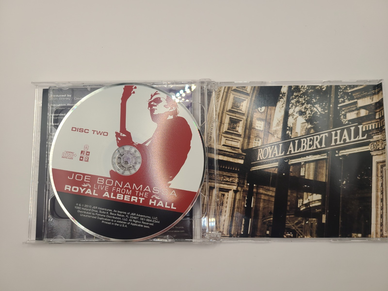 Joe Bonamassa Live from the Royal Albert Hall 2CD 2010 J&R Adventures Blues