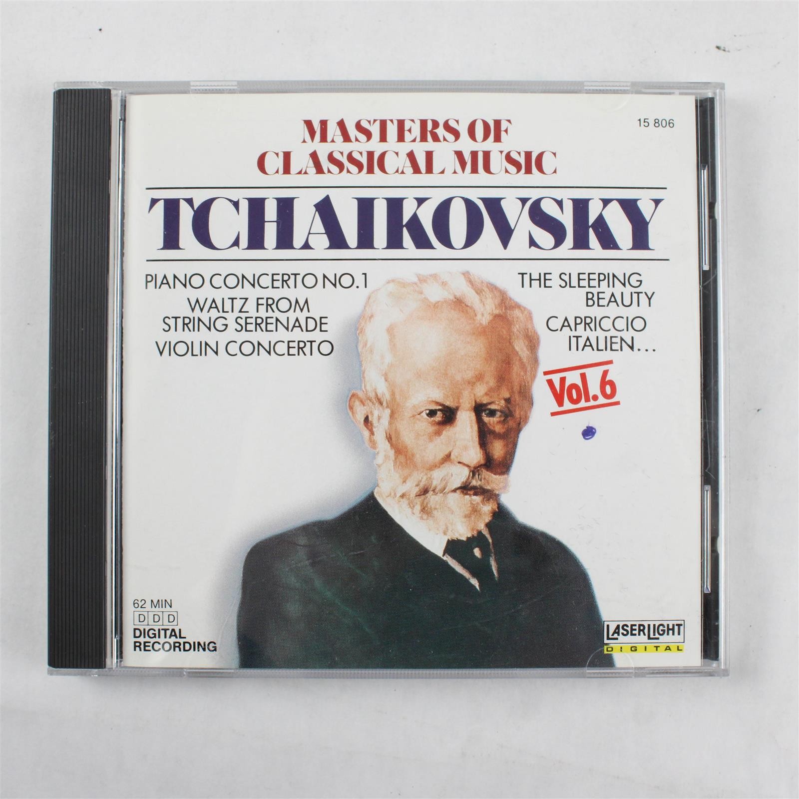 Masters of Classical Music: Tchaikovsky Vol. 6 LaserLight Digital CD 1988