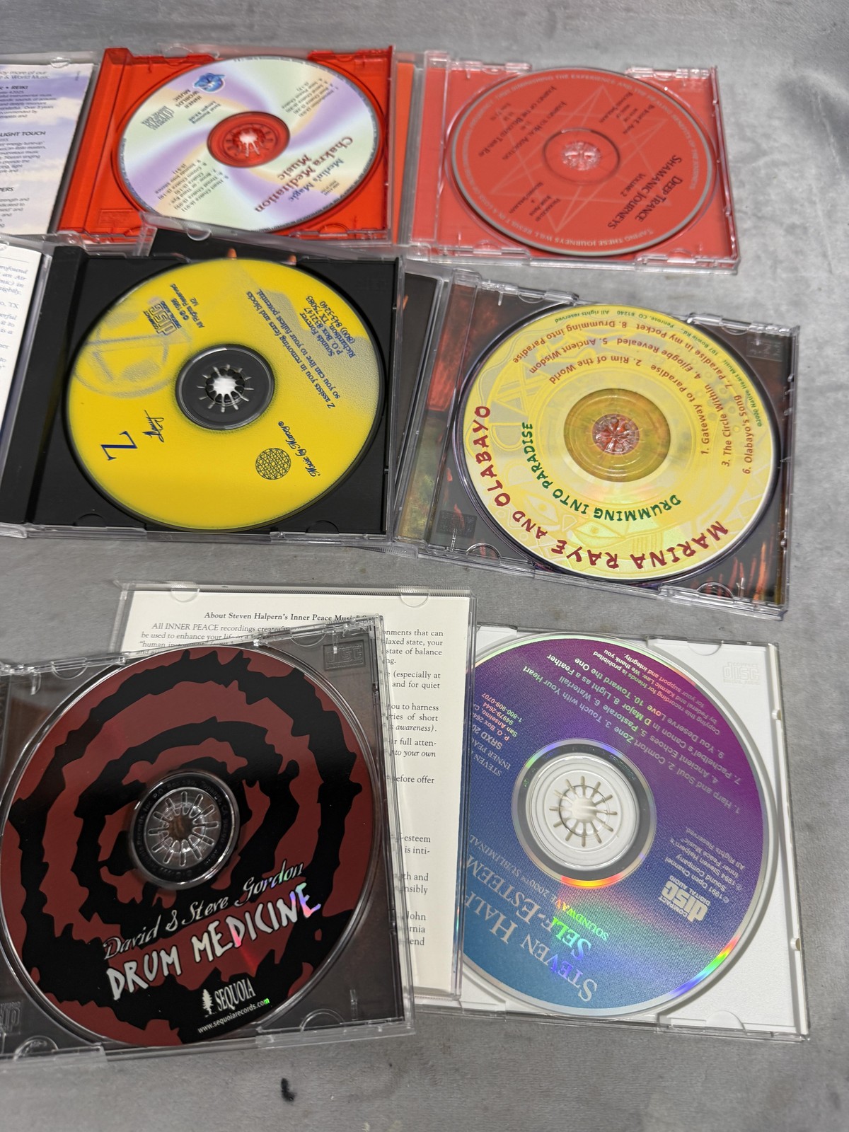 Lot 24 New Age Meditation CDs Chakra Reiki Healing Relaxation Steven Halpern