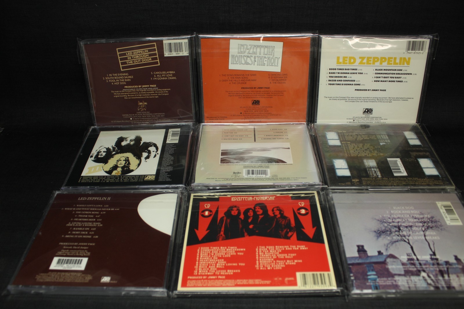 Led Zeppelin Lot of 9 CDs CD Door, Houses, 2,3, Coda, Mothership, Physical etc..