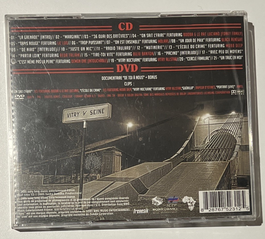113 Degres Worldwide International French Hip Hop Group CD + DVD 2005 Sony BMG
