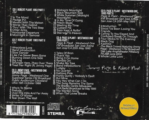 Jimmy Page & Robert Plant - The Broadcast Collection 1983-1995 5 CD Set