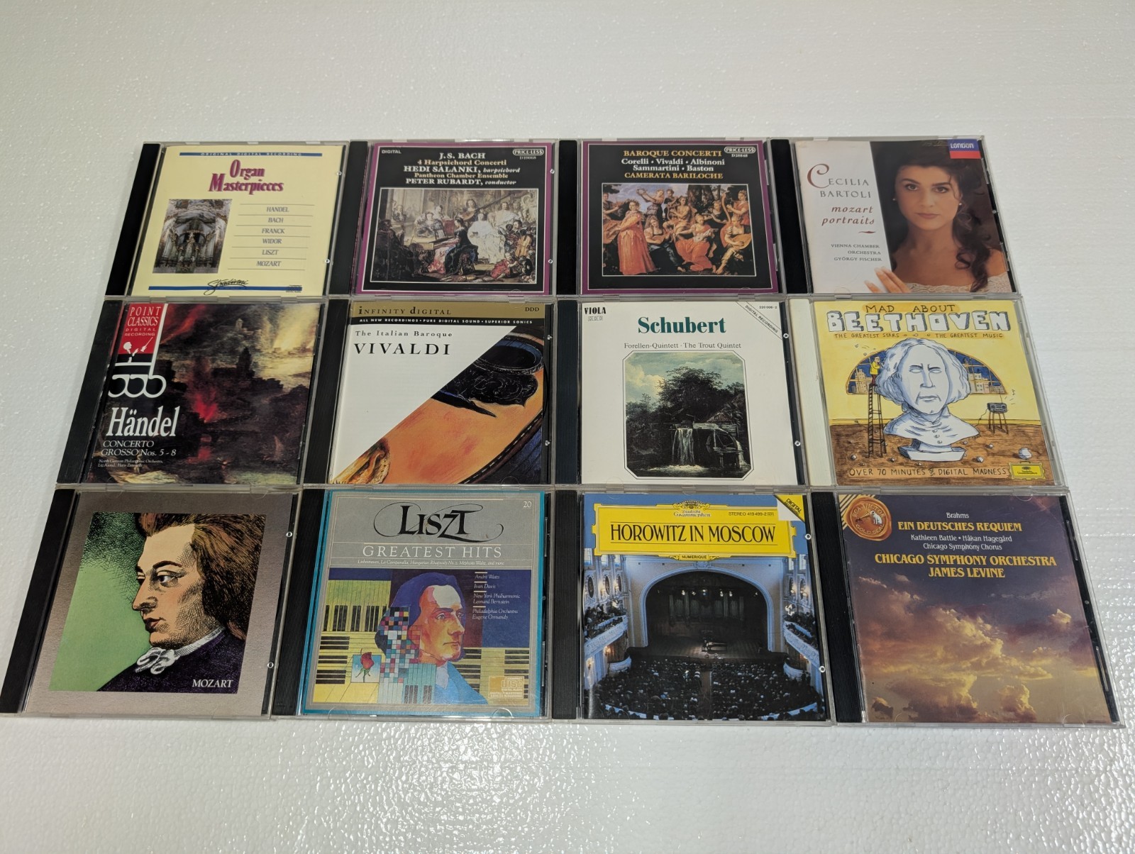 CLASSICAL 12 CD LOT: MOZART: Great Composers Liszt Greatest Hits Horowitz Brahms