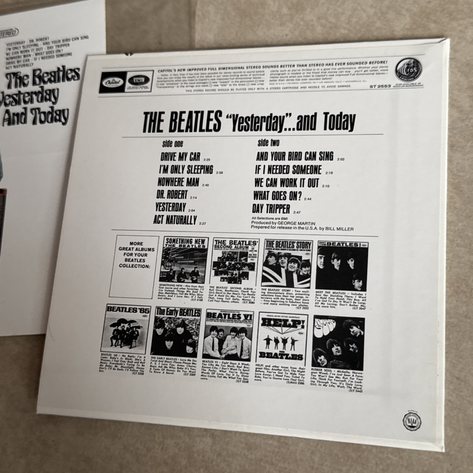 THE BEATLES YESTERDAY AND TODAY CD MINI LP SLEEVE 2014 LIMITED EDITION RARE