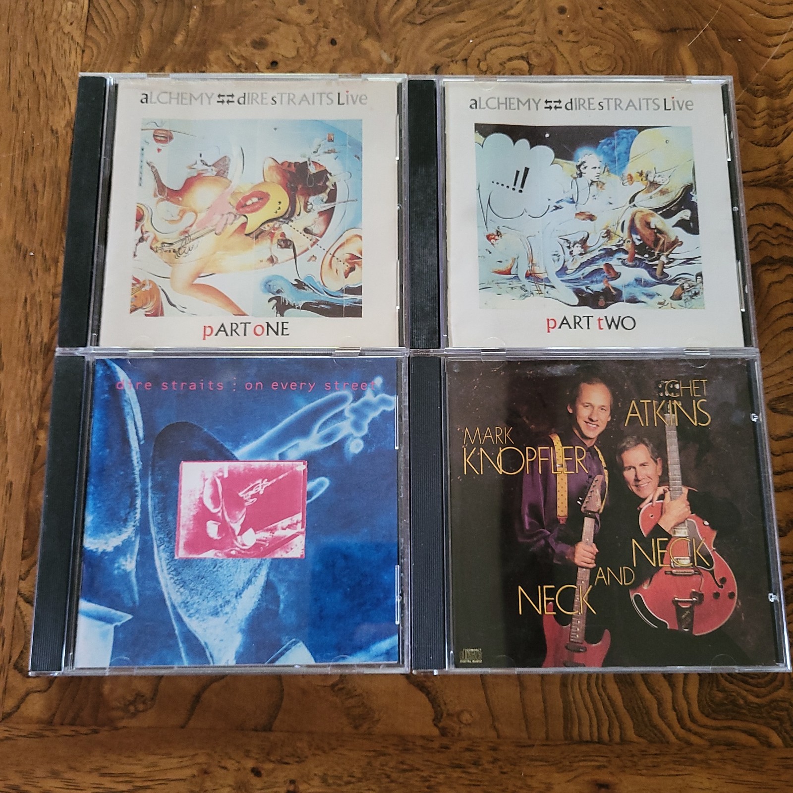 DIRE STRAITS CD Lot ALCHEMY PART 1 & 2 On Every Street Mark Knopfler Chet Atkins