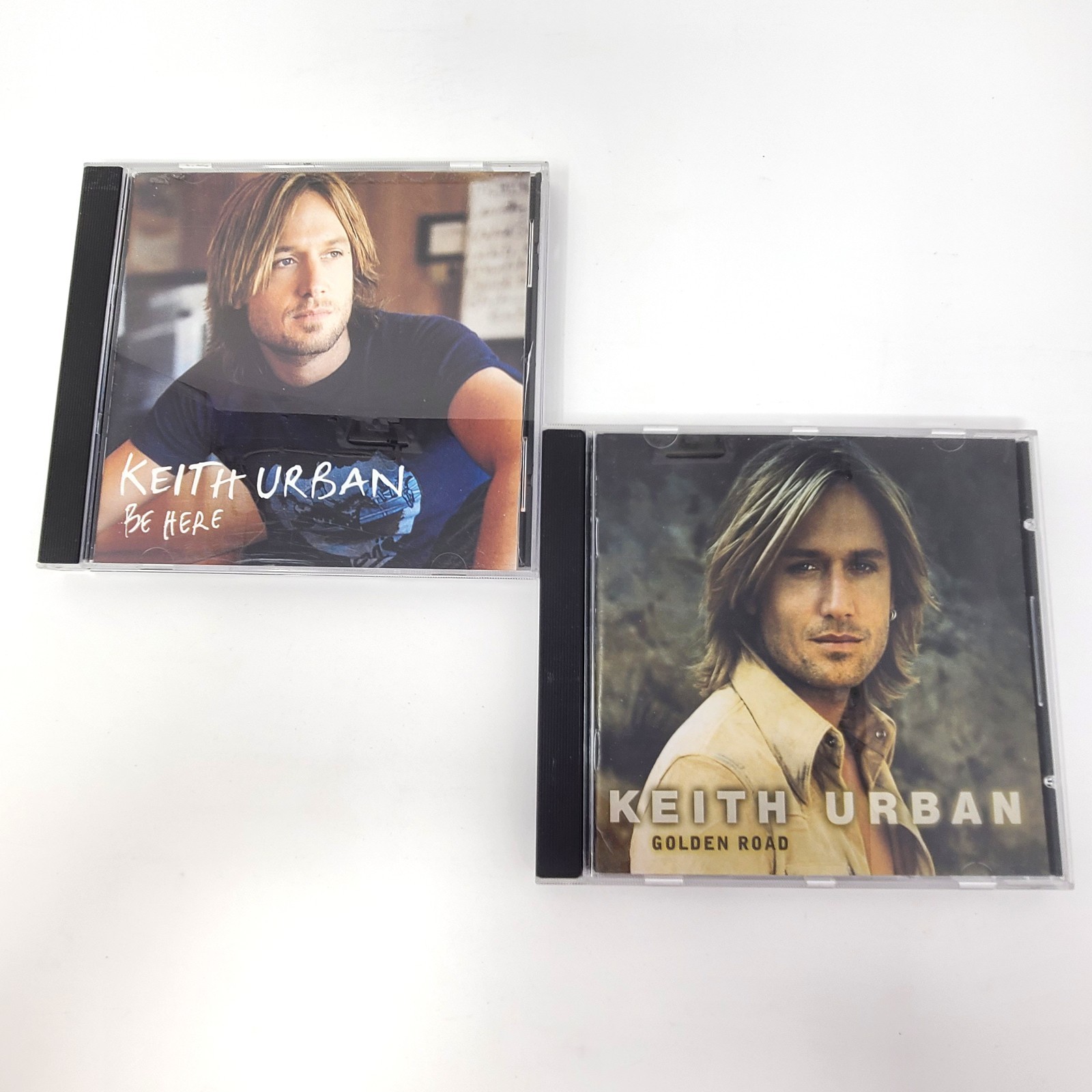 Lot of 2 KEITH URBAN CD's Golden Road (2002) Be Here (2005) Discs & Covers only
