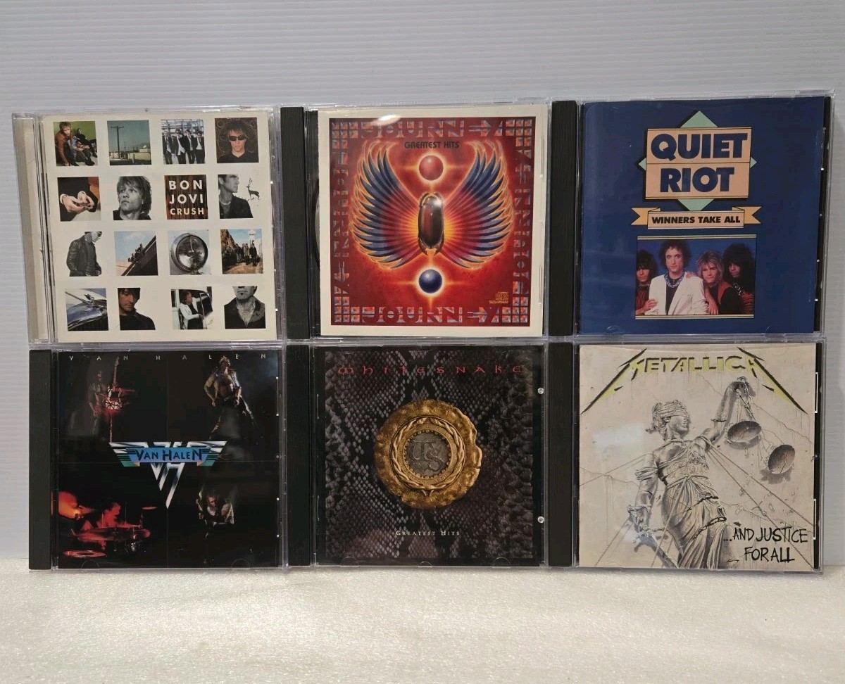 HEAVY METAL / HARD ROCK CD LOT OF 6 - SEE TITLES IN DESCRIPTION - HMHR61