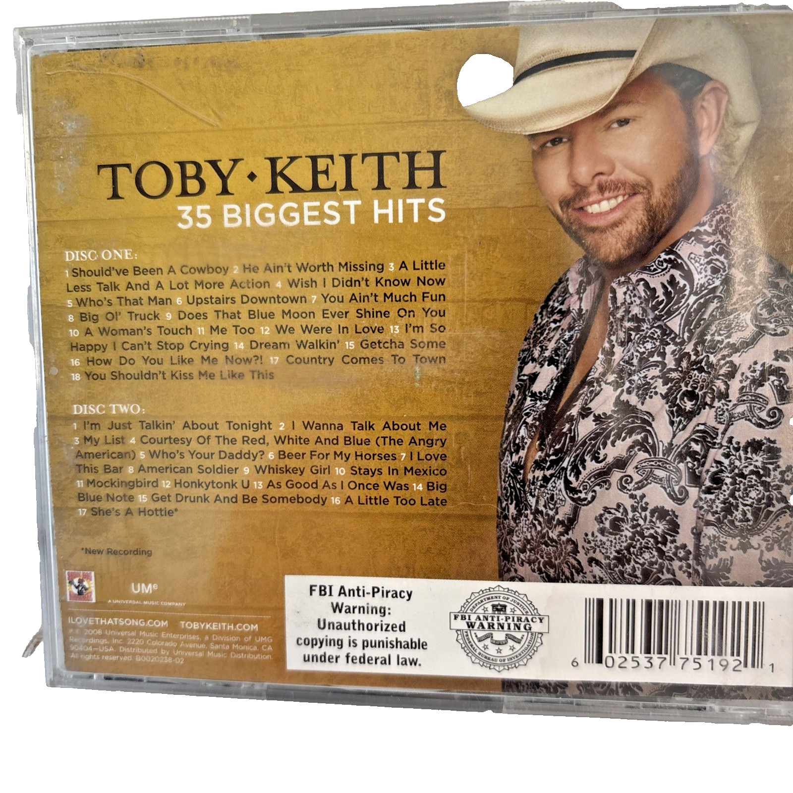 Toby Keith CD Lot 35 Biggest Hits Greatest Hits 2 Pull My Chain How do 4 CDs