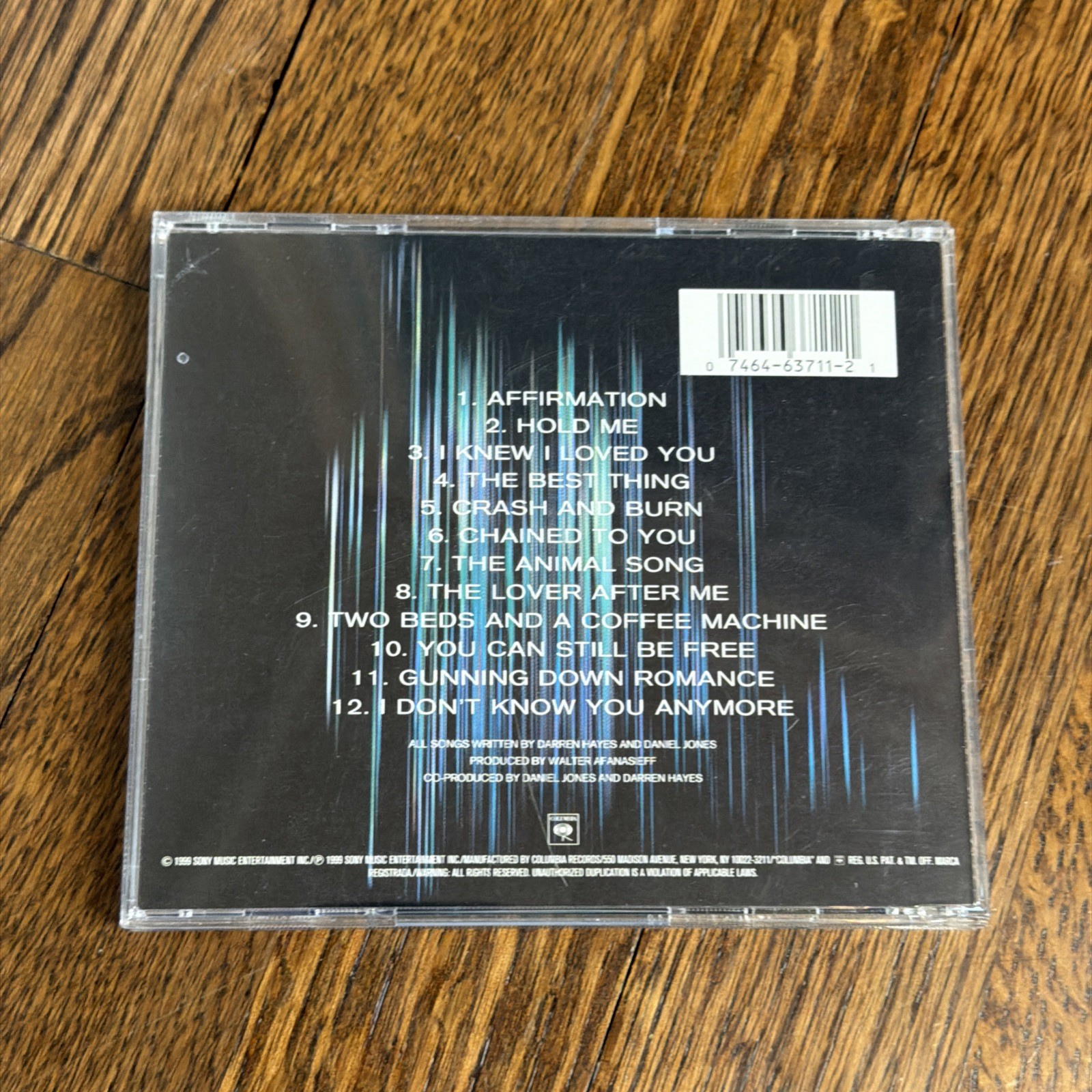 Savage Garden CD Affirmation-Free Shipping after Purchase of 1st CD