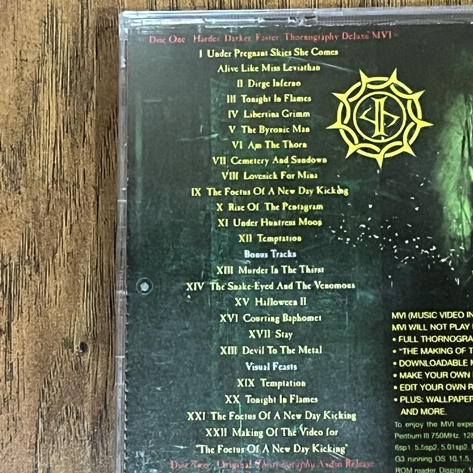 CRADLE OF FILTH - Harder Darker Faster Thornography Deluxe CD DVD Black Metal