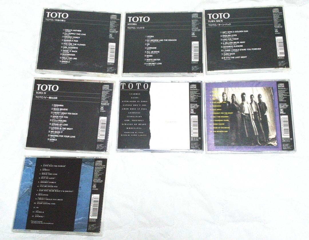 TOTO CD 7 titles Set Japan Edition First Press
