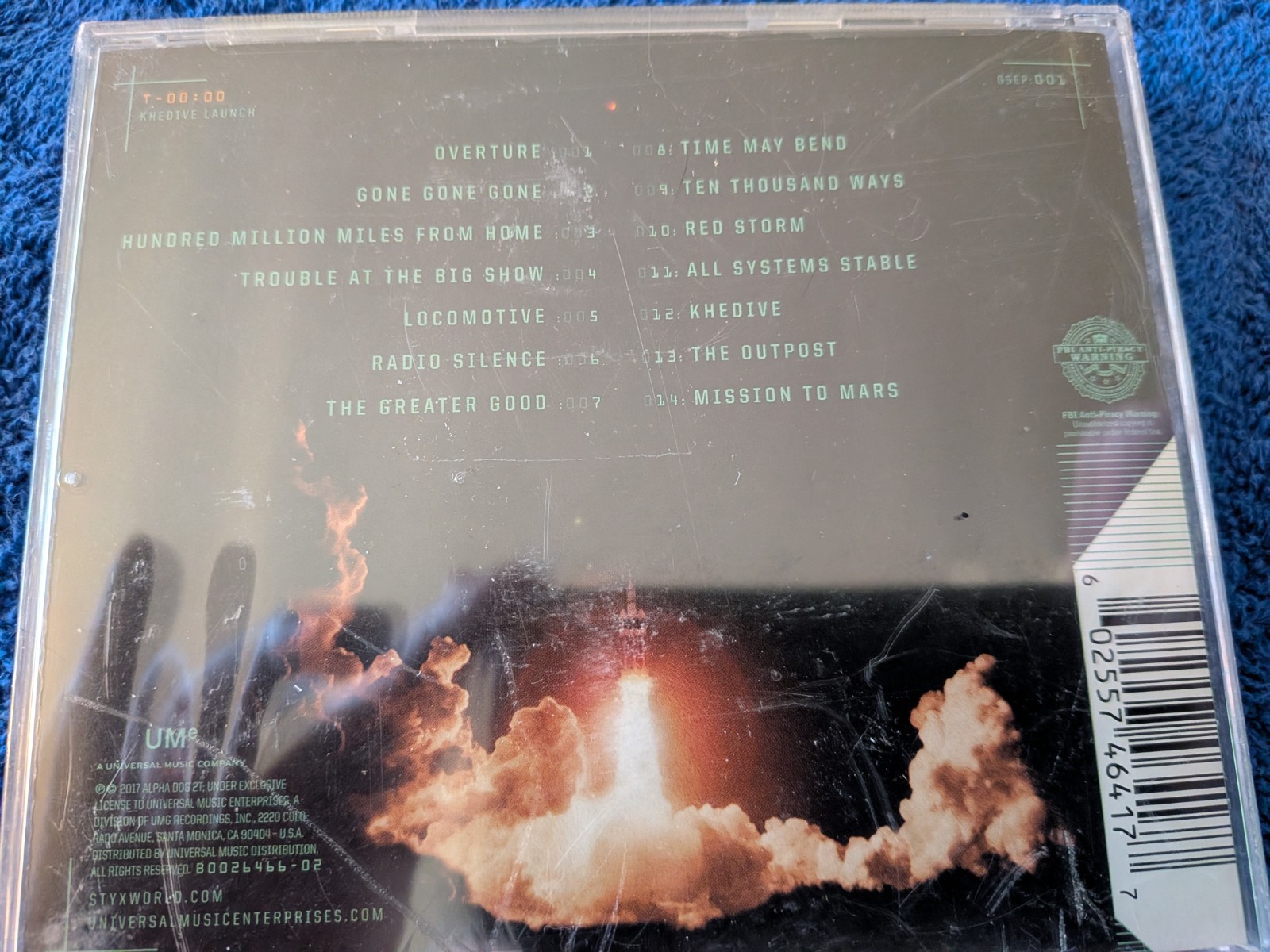 Styx CD The Mission (2017 Alpha Dog) NEW SHRINK 14 Songs