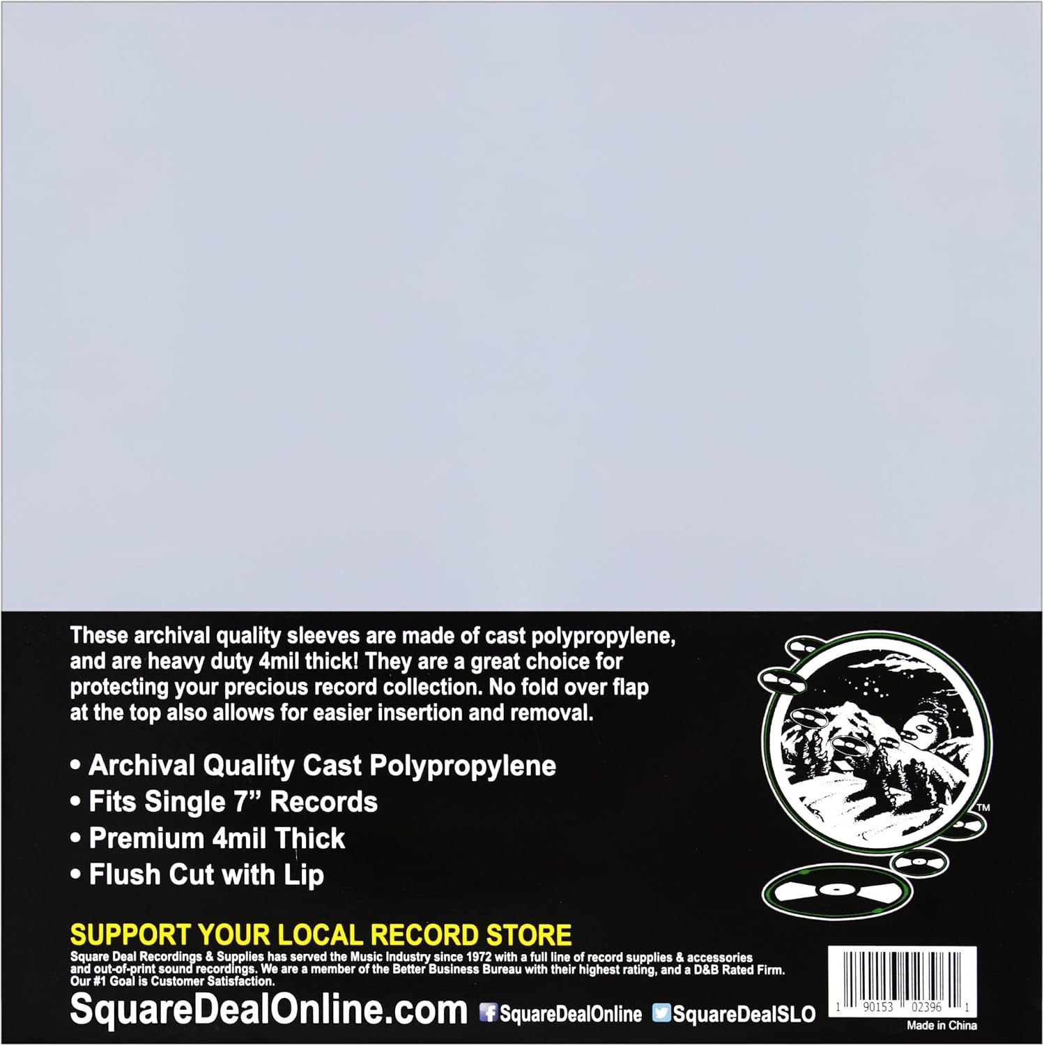 7 45Rpm Vinyl Record Outer Sleeves HEAVY DUTY