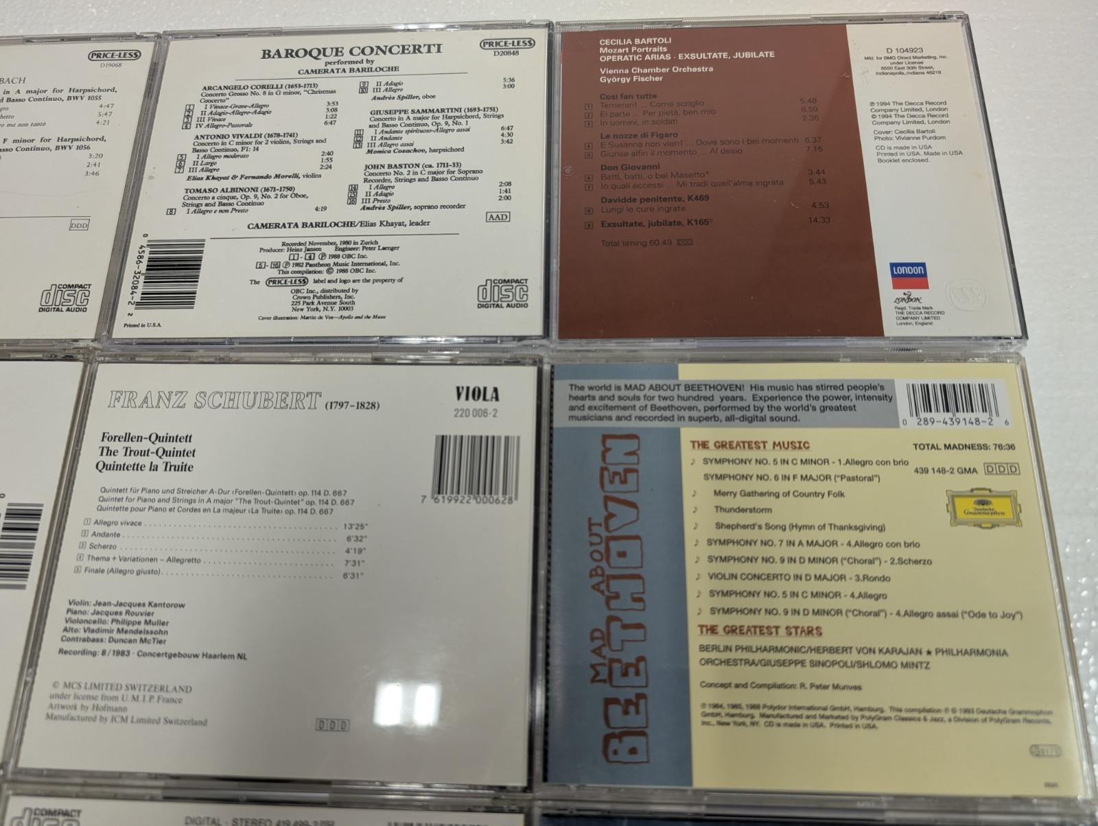 CLASSICAL 12 CD LOT: MOZART: Great Composers Liszt Greatest Hits Horowitz Brahms