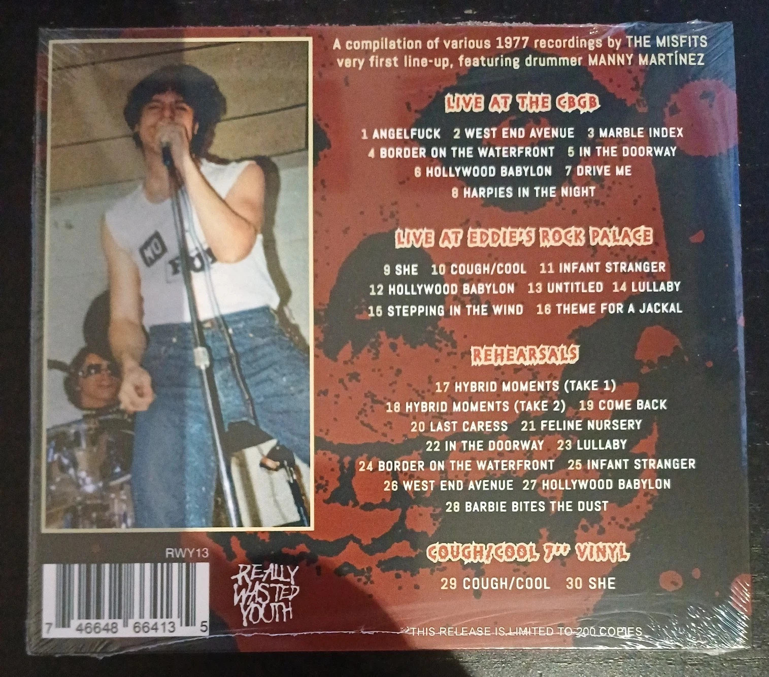 MISFITS The Manny Martinez Tapes CD Ltd 200! Horror Punk Danzig Samhain Undead