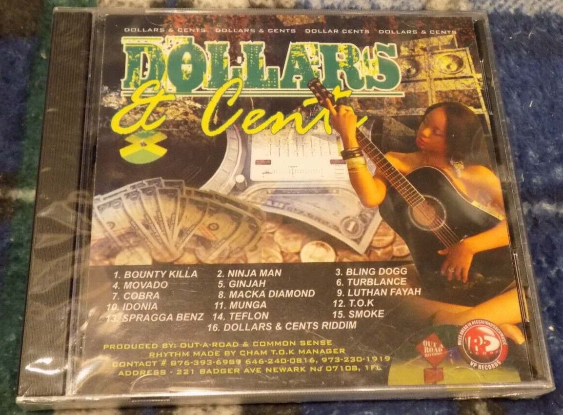 "Dollars & Cents" Various Artists Reggae Compilation CD VP Records New, Sealed!