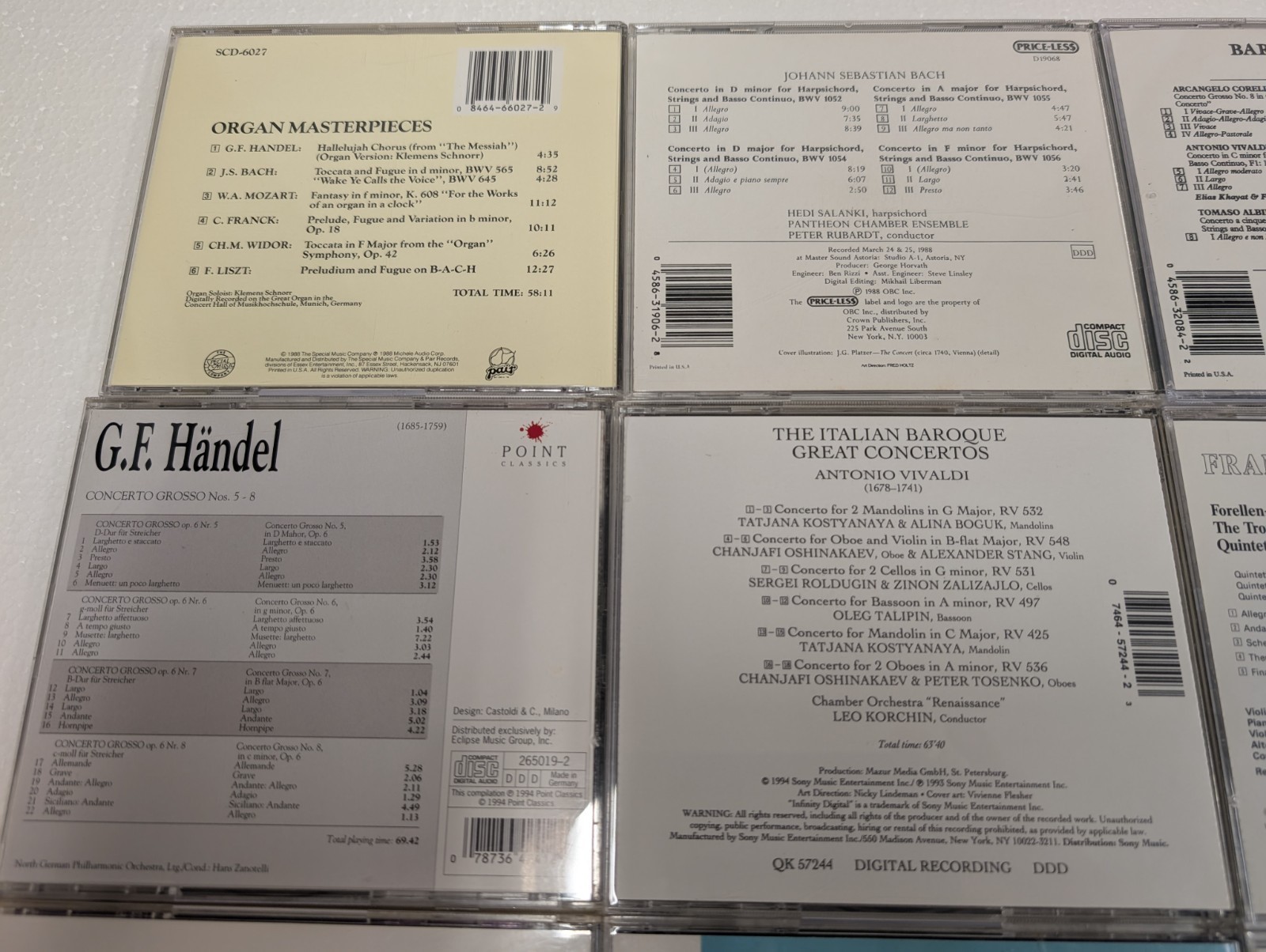 CLASSICAL 12 CD LOT: MOZART: Great Composers Liszt Greatest Hits Horowitz Brahms