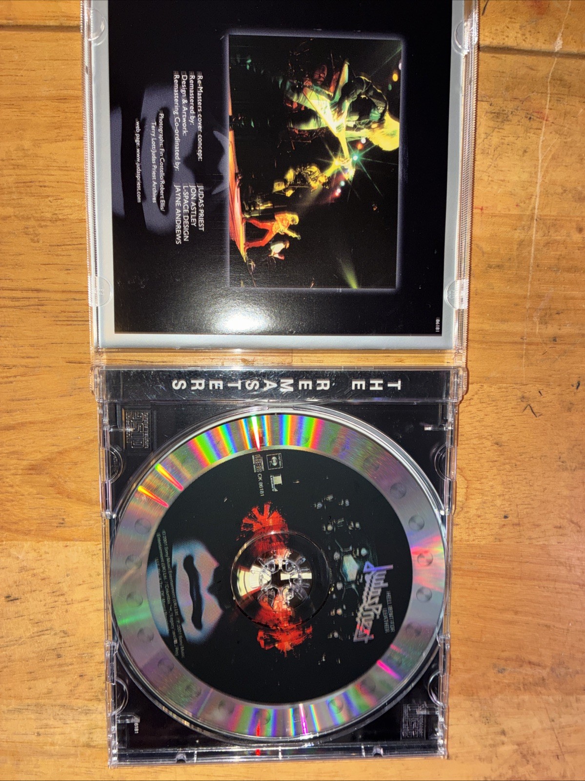 Judas Priest Hell Bent For Leather US CD 2001 Remaster Issue w/ Promo Card