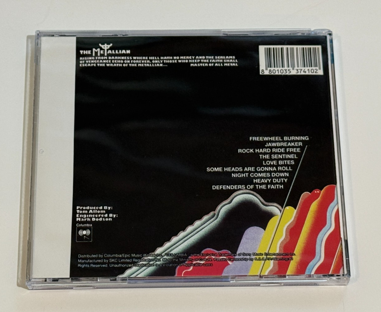 Judas Priest Defenders Of The Faith CD 1984 Columbia SOUTH KOREA Heavy Metal