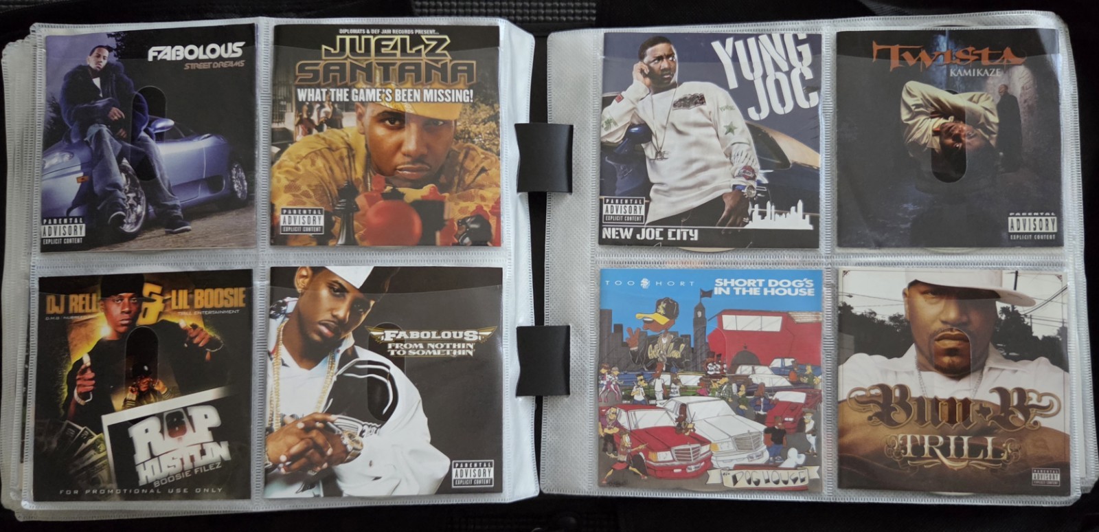 Vintage 90s/2000s Rap Hip-Hop Gangsta & Soul & R&B CDs In Binder - Some Rare