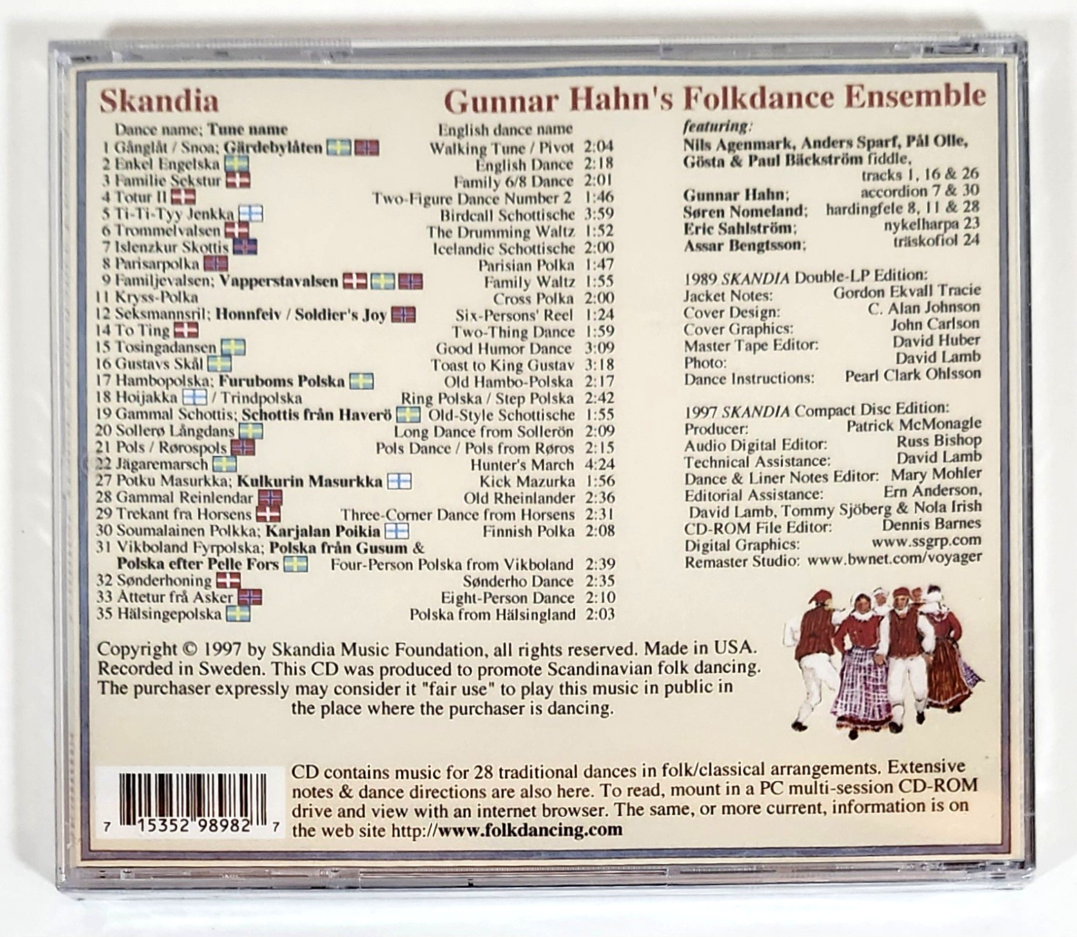 SKARDIA A Definitive Collection Traditional Nordic Rhythms-Gunnar Hahn's NEW CD