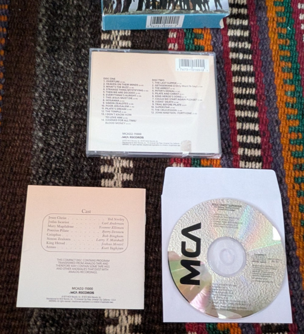 CD Jesus Christ Superstar Original Motion Picture Sound Track (1973 2 Discs) EX