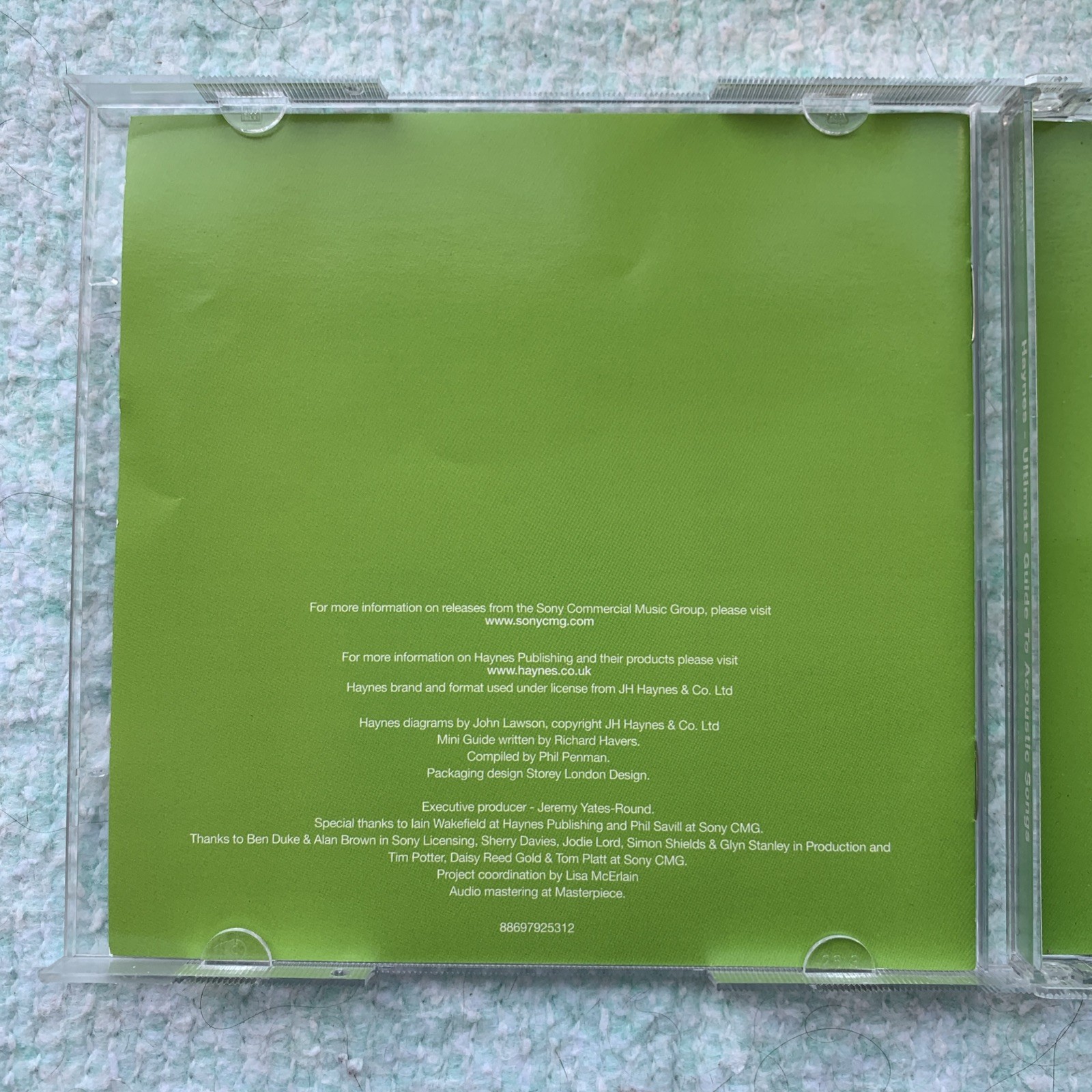 Haynes: Ultimate Guide to Acoustic Songs • 2-Disc 2011 CD • Sony Music
