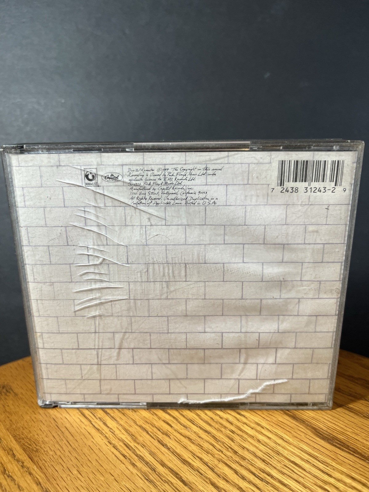 Pink Floyd The Wall 2 CD Remaster 1994 Music Progressive Art Rock Vintage Band