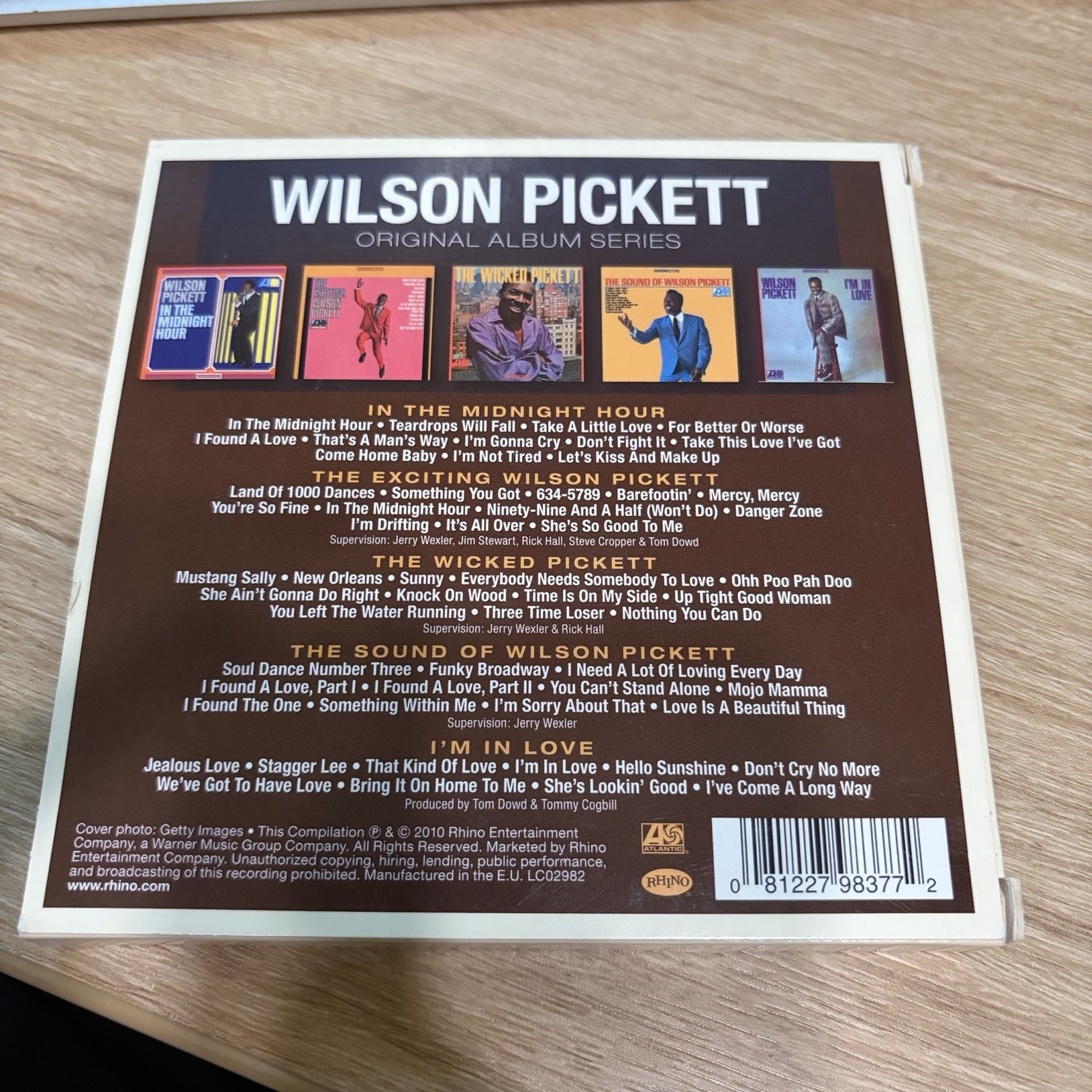 Wilson Pickett Original Album Series (5-CD Box Set Rhino)