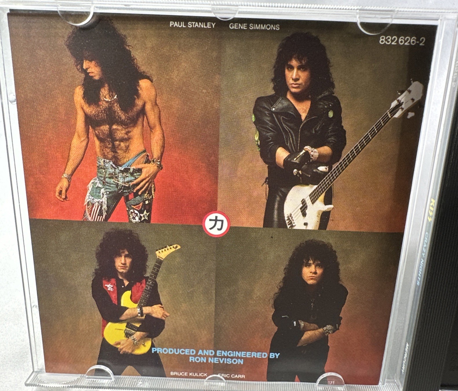 KISS Crazy Nights CD 832-626-2 West Germany 1st USA Pressing Carr Vintage Kiss