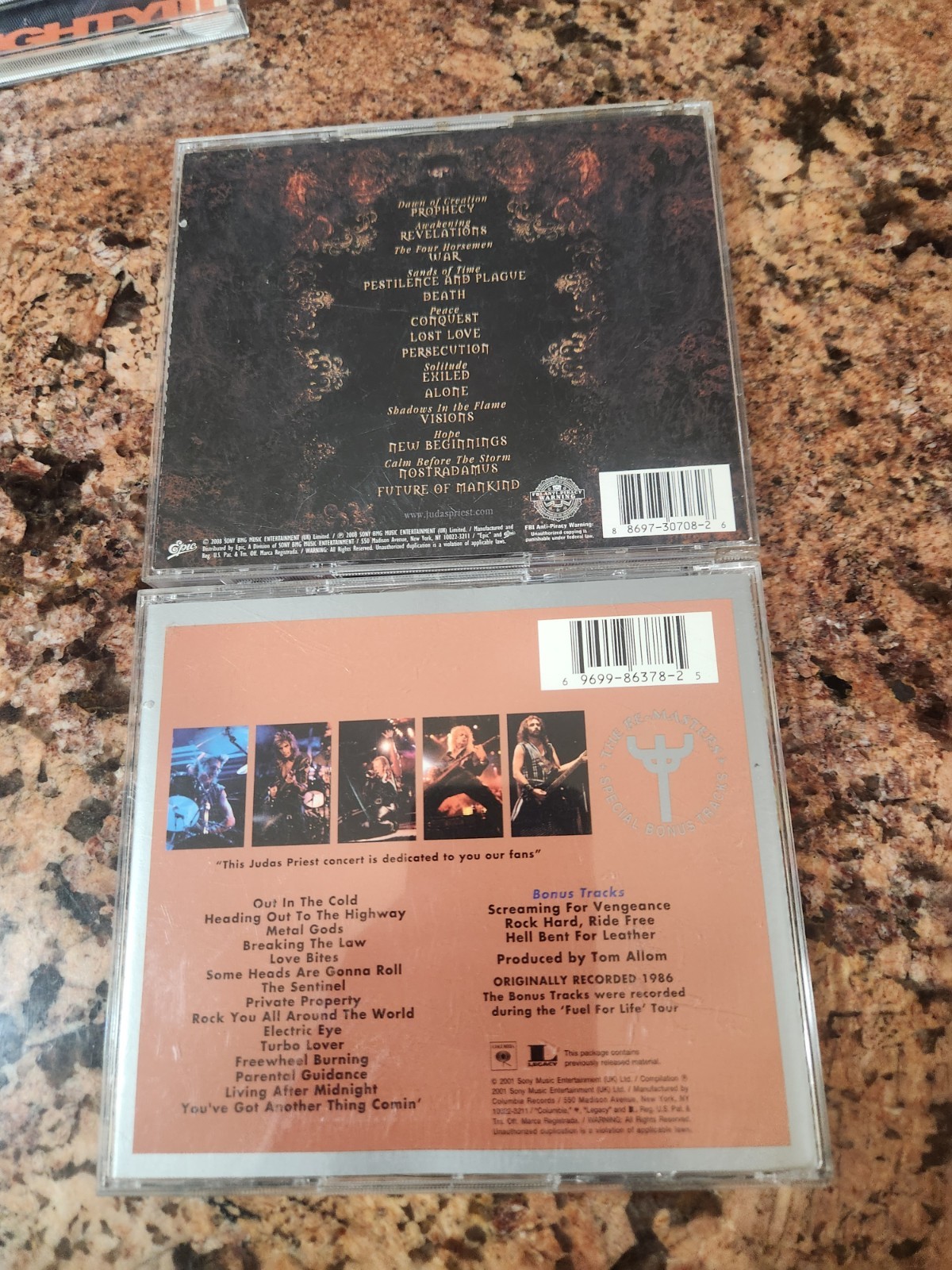 judas priest cd lot (2) Priest...live , Nostradamus